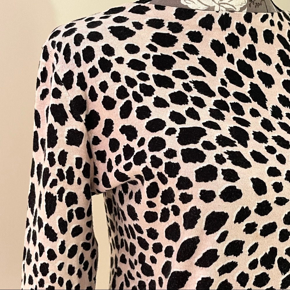DIANE VON FURSTENBERG Sweater Leopard Print long sleeve